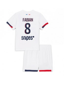 Paris Saint-Germain Fabian Ruiz #8 Replika Borta Kläder Barn 2025-26 Kortärmad (+ byxor)
